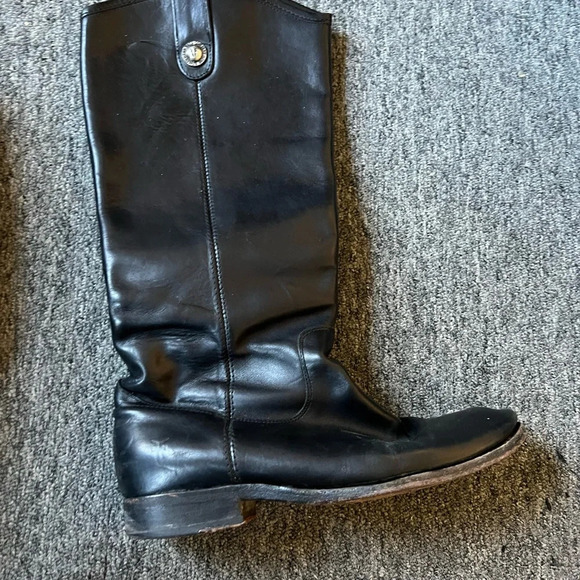 Frye Black Melissa Knee High Riding Boots, size 7 - Picture 6 of 11